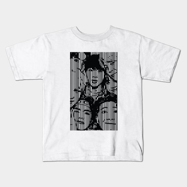 BTS LINE Kids T-Shirt by osigit